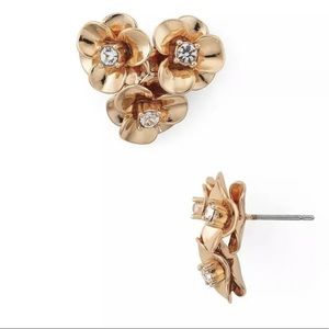 Rose gold “Shine On” cluster post earrings, Kate Spade, NWT